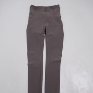 Lululemon Zoned In Tight *27" Lunar Rock Size 4 Breathable Tight Senseknit